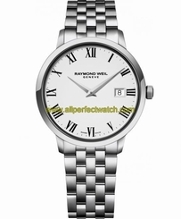 Raymond Weil Watches : 5488-ST-00300 Quartz Roman Numerals Dial Date Stainless Steel Men Watch