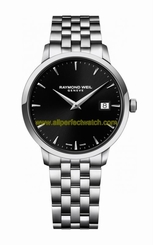 Raymond Weil Watches : 5488-ST-20001 Quartz Black Dial Date Stainless Steel Men Watch