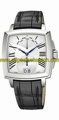 Raymond Weil Watches : 5586-STC-00650 Quartz Retro Grade Square Silver Dial Stainless Steel Case With Leather Strap Men Watch