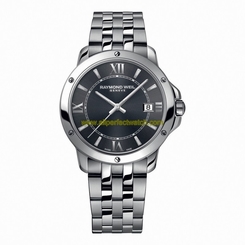 Raymond Weil Watches : 5591-ST-00607 Quartz Date Grey Dial Stainless Steel Men Watch
