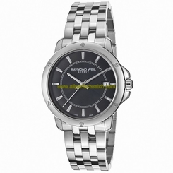Raymond Weil Watches : 5591-ST-20001 Quartz Date Black Dial Stainless Steel Men Watch