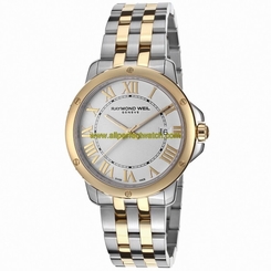 Raymond Weil Watches : 5591-STP-00308 Quartz Date Gold Tone Bezel Two Tone Stainless Steel Men Watch