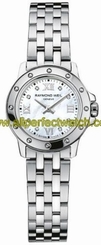 Raymond Weil Watches : 5799-ST-00995 Quartz Tango 23 Mm Mother Of Pearl Dial With 8 Diamonds And Stainless Steel Bracelet Women Watch