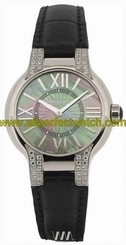 Raymond Weil Watches : 5932-SLS-00297 Quartz Mother of Pearl Diall Stainless Case Steel With Black Leather Strap Women Watch