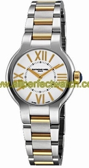 Raymond Weil Watches : 5932-STP-00307 Quartz Noemia 32 Mm White Dial Stainless Steel Case With Yellow PVD Gold Coating and Stainless Steel Bracelet Women Watch