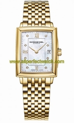 Raymond Weil Watches : 5956-P-00995 Quartz Mother of Pearl Diamond Dial Yellow Gold PVD Plating Stainless Steel Women Watch