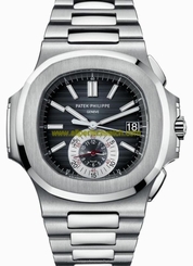 Patek Philippe Watches : 5980-1A Automatic Blue Dial Stainless Steel Band Men Watch