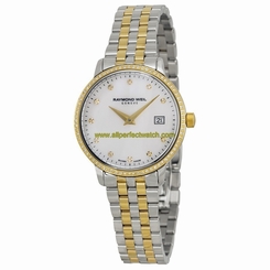 Raymond Weil Watches : 5988-SPS-97081 White Mother Of Pearl Quartz Women Watch