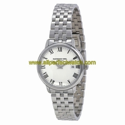 Raymond Weil Watches : 5988-ST-00300 Quartz Roman Numerals Dial Date Stainless Steel Women Watch