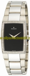 Fake AAA Movado Watches : 606306 Swiss Quartz Diamond and Stainless Steel Women Watch Watch