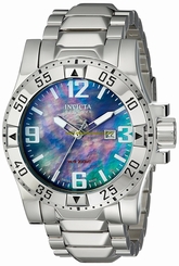Invicta Watches : 6245 Black Mother Of Pearl Quartz Men Watch