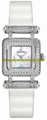 Audemars Piguet Watches : 67422BC.ZZ.A003LZ.01 Quartz 18kt White Gold With Diamonds Mother Of Pearl Dial White Calfskin Leather Band Women Watch