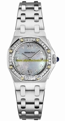 Audemars Piguet Watches : 67451BC.ZZ.1108BC.01 Quartz 18kt White Gold Mother Of Pearl Dial Brushed 18kt White Gold Band Women Watch