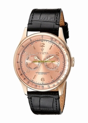 Invicta Watches : 6752 Pink Dial Stainless Steel Band Men Watch