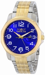 Invicta Watches : 6864 Purple Dial 18k-gold-plated Band Men Watch