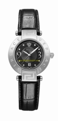 Versace Watches : 68Q99SD009S009 Quartz Analog Date Black Dial Leather Women Watch