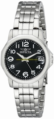 Invicta Watches : 6907 Black Dial Stainless Steel Band Women Watch