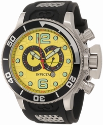 Invicta Watches : 6914 Quartz Chronograph Date Black Polyurethane Men Watch