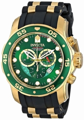 Invicta Watches : 6984 Green Dial Stainless Steel Band Men Watch