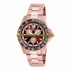 Invicta Watches : 7010 Brown And Rose Quartz Men Watch