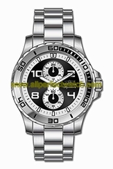Invicta Watches : 7015 Black And Silver Dial Fixed Band Men Watch
