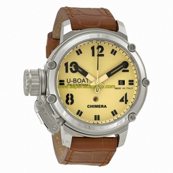 U-Boat Watches : 7227 Automatic Date Brown Leather Limited Edition Men Watch
