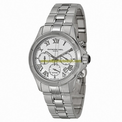 Raymond Weil Watches : 7260-ST-00308 Automatic Chronograph White Dial Stainless Steel Case With Silver Stainless Steel Bracelet Men Watch