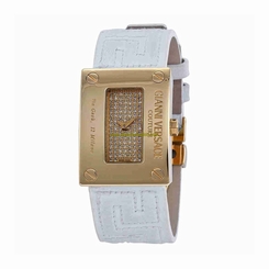 Versace Watches : 72Q00SD91F-S001 Gold Diamond-set Dial Fixed Gold-tone Band Men Watch