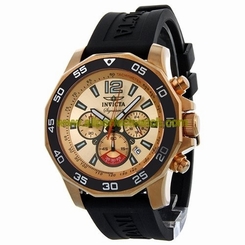 Invicta Watches : 7432 Rose Gold-tone Dial Fixed Band Men Watch