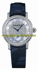 Audemars Piguet Watches : 77229BC.ZZ.A001MR.01 Manual Wind 18kt White Gold Mother Of Pearl With Diamonds Dial Blue Satin Band Women Watch