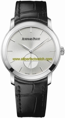 Audemars Piguet Watches : 77238BC.OO.A002CR.01 Manual Wind 18kt White Gold Silver Dial Black Crocodile Leather Band Women Watch