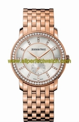 Audemars Piguet Watches : 77251OR.ZZ.1270OR.01 Manual Winding Small Second Diamond Dial Diamond Bezel 18ct Rose Gold Women Watch