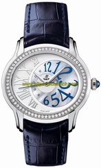 Audemars Piguet Watches : 77301BC.ZZ.D301CR.01 Automatic 18kt White Gold Mother Of Pearl Dial Blue Crocodile Leather Band Women Watch