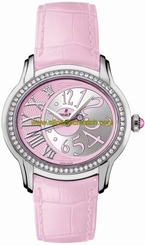 Audemars Piguet Watches : 77301ST.ZZ.D602CR.01 Automatic Stainless Steel Pink Dial Pink Crocodile Leather Band Women Watch