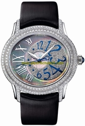 Audemars Piguet Watches : 77303BC.ZZ.D007SU.01 Automatic 18kt White Gold With Diamonds Black Mother Of Pearl Dial Black Satin Band Women Watch