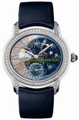 Audemars Piguet Watches : 77315BC.ZZ.D007SU.01 Automatic 18kt White Gold Mother Of Pearl Dial Blue Satin Band Women Watch