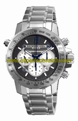 Raymond Weil Watches : 7800-TI-05607 Automatic Chronograph Gray Dial Stainless Steel Case With Titanium And Stainless Steel Bracelet Men Watch