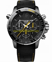 Raymond Weil Watches : 7850-TIR-05207 Automatic Chronograph Date Black Rubber Men Watch