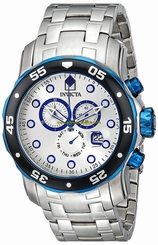 Invicta Watches : 80043 Silver Quartz Men Watch