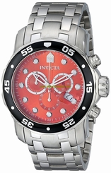 Invicta Watches : 80056 Orange Dial Chronograph Men Watch