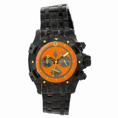 Invicta Watches : 80257 Orange Dial Stainless Steel Band Men Watch
