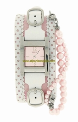 Guess Watches : 80302L3 Quartz Analog Pink Leather Women Watch
