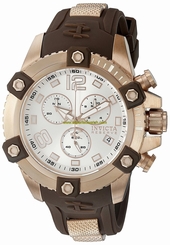 Invicta Watches : 80365 Quartz Chronograph Date Brown Polyurethane Men Watch