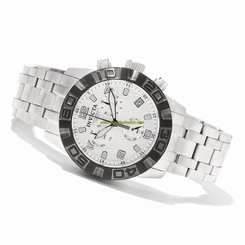 Invicta Watches : 80370 Silver Dial Gun Metal Stainless-steel Band Men Watch