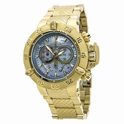Invicta Watches : 80527 Blue Dial Steel And 18k Gold Band Men Watch