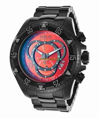 Invicta Watches : 80629 Red Dial Stainless Steel Band Men Watch