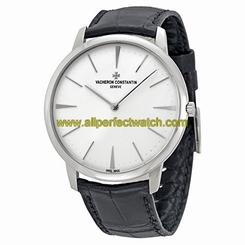 Vacheron Constantin Watches : 81180/000G-9117 Manual Wind Analog Black Alligator Strap Men Watch