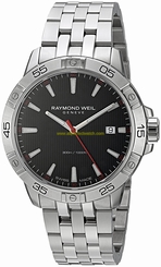 Raymond Weil Watches : 8160-ST2-20001 Black Dial Stainless Steel Band Men Watch