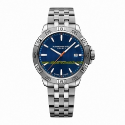 Raymond Weil Watches : 8160-ST2-50001 Quartz Blue Dial Date Stainless Steel Men Watch