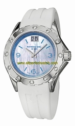 Raymond Weil Watches : 8170-SR3-05997 Quartz Mother Of Pearl Dial Stainless Steel Case With Rubber Strap Women Watch